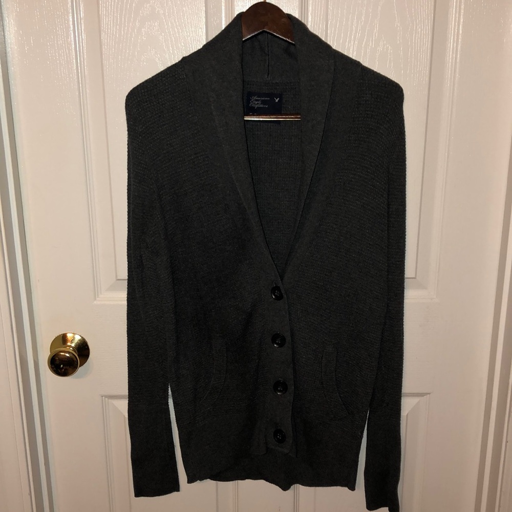 American Eagle Waffle Stitch Cardigan